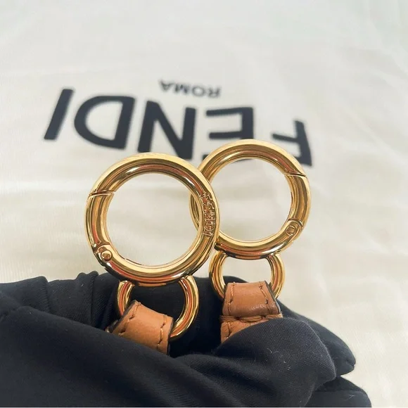 Fendi Peekaboo Shearling FF Motif Top Handle Bag - Picture 12 of 12